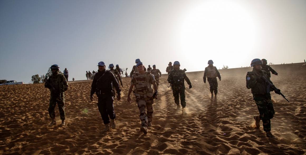 FNs fredsbevarende styrke MINUSMA i Mali i 2015. Foto: UN Photo/Marco Dormino.